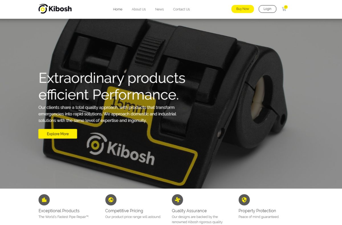 Responsive Website Kibosh - Online Shop